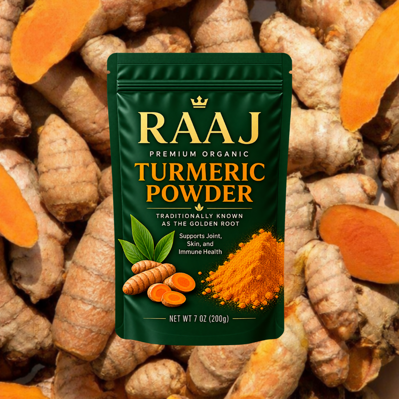 RAAJ Organic Turmeric Powder – 200g