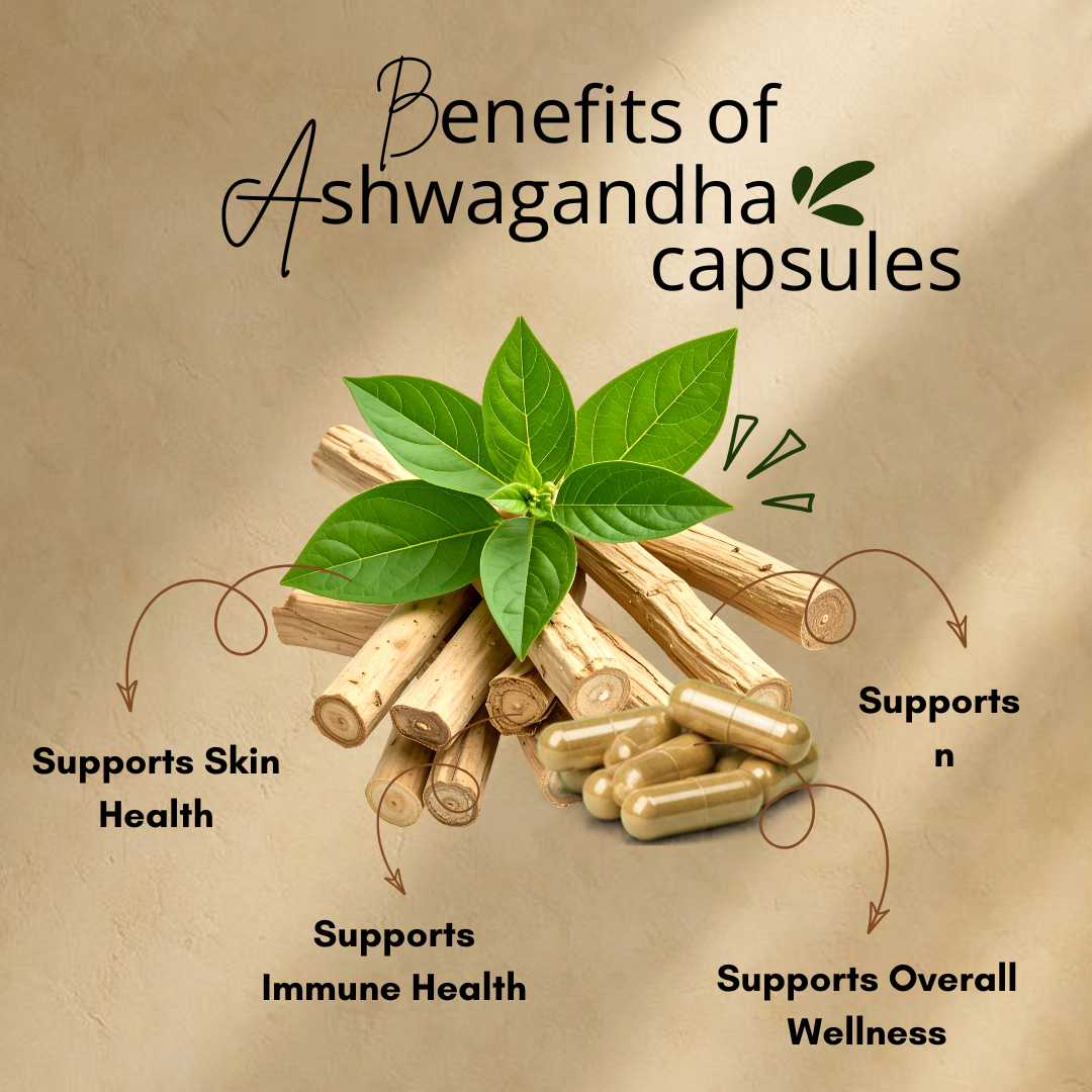 RAAJ Premium Organic Ashwagandha Capsules – 90 Vegan Capsules